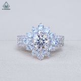  RX608 6mm Nhẫn nữ vuông 