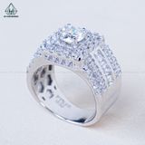  RMX186 7mm Nhẫn nam vuông đá 