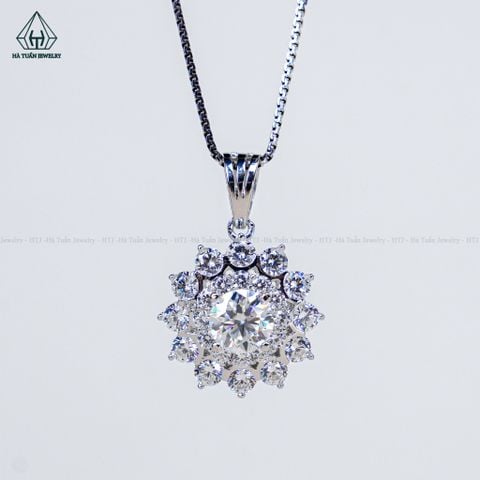 PX376 6.5mm Mặt dây hoa đá