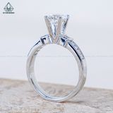  RX609 FULL MOIS Baguette 6mm Nhẫn nữ 