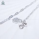 A450 Lắc chân xích khoá trái tim 