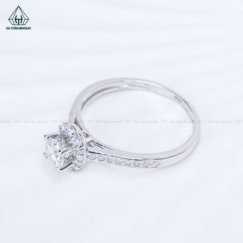 RX690 FULL MOIS 4.5mm Nhẫn nữ đai Oval (Không mã cạnh)
