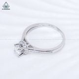  RX691 FULL MOIS 4.5mm Nhẫn nữ halo (Không mã cạnh) 