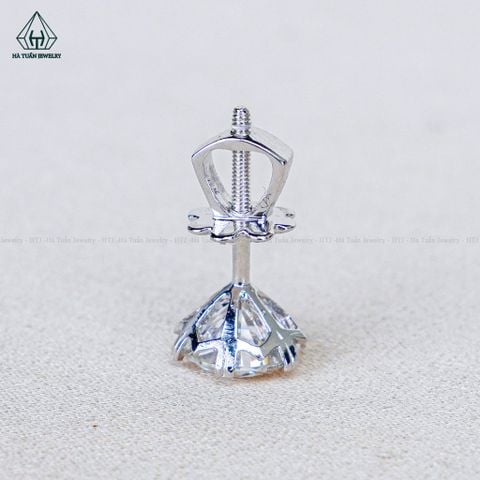 EX004 4-8mm Vỏ Chiếc Bông tai nụ chấu đôi