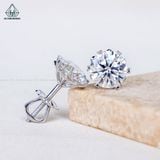  EX004 4-8mm Vỏ Chiếc Bông tai nụ chấu đôi 