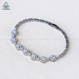  BGX237 Lắc tay halo tròn Chủ mois 4mm 