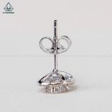  EX048 4-5-6mm 1 chiếc Bông tai halo tròn chuôi đẩy 