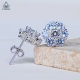  EX503 Bông tai chủ MOIS 5mm (không mã cạnh) viền v 