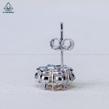  EX503 Bông tai chủ MOIS 5mm (không mã cạnh) viền v 