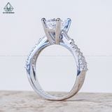  R992 Radiant 5*7mm Nhẫn nữ  đai 1 hàng đá 