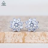  EX061 5mm Bông tai hoa 8 cánh nhọn 