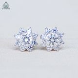  EX061 5mm Bông tai hoa 8 cánh nhọn 