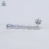  E106 Bông tai đá Pear 