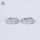  E113 Bông tai khoen đá catier 