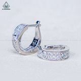  E113 Bông tai khoen đá catier 