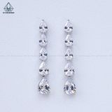  E106 Bông tai đá Pear 