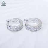  E113 Bông tai khoen đá catier 