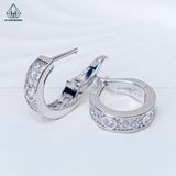  E113 Bông tai khoen đá catier 