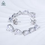  E106 Bông tai đá Pear 