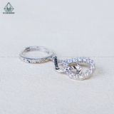  E108 Bông tai khoen đá rơi 