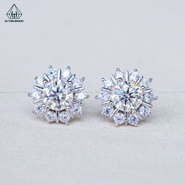  EX490 6mm Bông tai hoa 10 cánh 