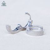  E109 Bông tai khoen vảy cá 