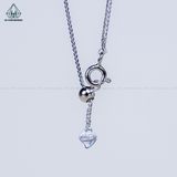  N704 Dây mặt liền halo vuông chủ MOIS xanh dương 8mm (không mã cạnh) 