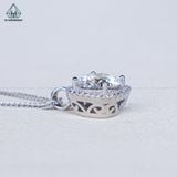  N704 Dây mặt liền halo vuông chủ MOIS trắng 8mm (không mã cạnh) 