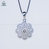  PX268 FULL MOIS 5.4mm Mặt dây chuyền hoa đá 