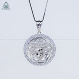  P425 Mặt dây chuyền versace đá 