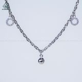  A463 Lắc chân charm tròn 