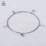  A463 Lắc chân charm tròn 