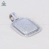  P428 Mặt dây chuyền vuông full đá 