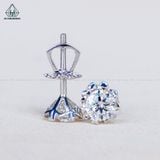 EX004 4-8mm Vỏ Chiếc Bông tai nụ chấu đôi 