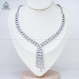  N697 Dây mặt liền FULL đá cz 2 viền giọt nước 