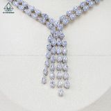  N697 Dây mặt liền FULL đá cz 2 viền giọt nước 