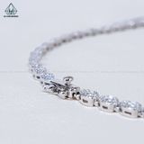 N697 Dây mặt liền FULL đá cz 2 viền giọt nước