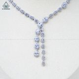  N696 Dây mặt liền FULL đá cz giọt nước 