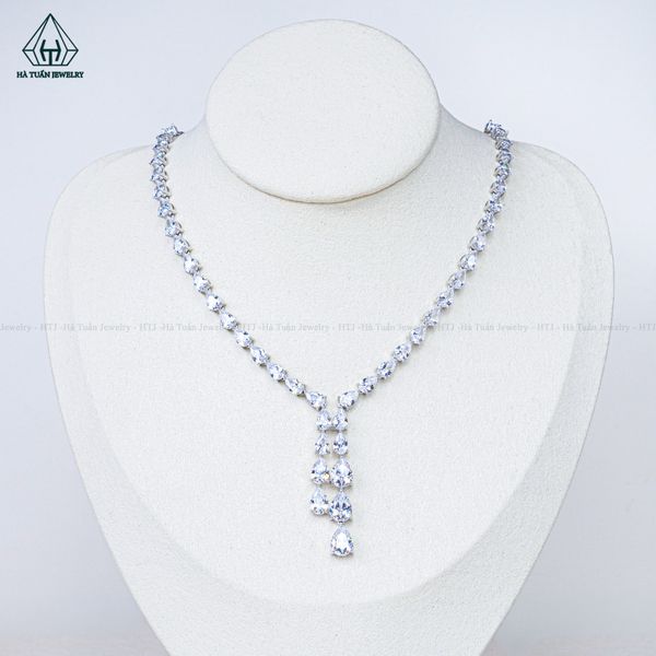  N700 Dây mặt liền FULL đá cz pear 