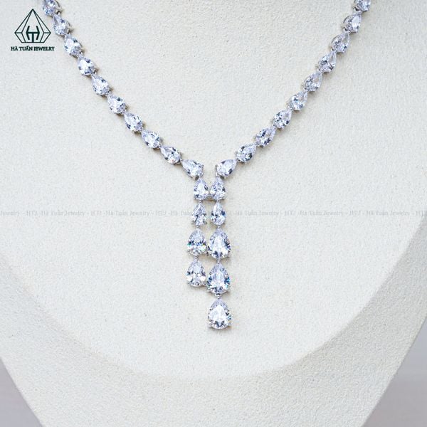  N700 Dây mặt liền FULL đá cz pear 
