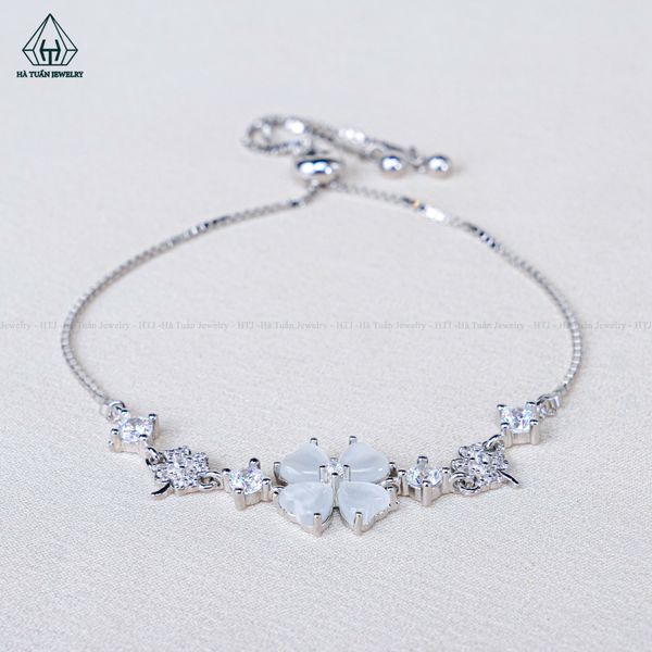  B065 Lắc tay rút cỏ 4 lá 