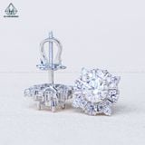  EX518 5mm Bông tai tròn 4 cánh nhọn 