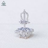  EX518 5mm Bông tai tròn 4 cánh nhọn 