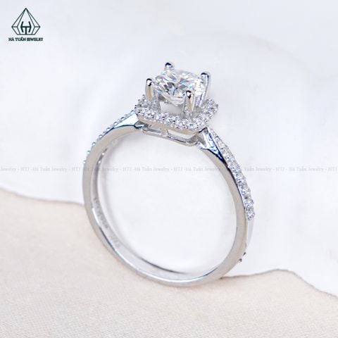 RX700 5.4mm Nhẫn nữ halo vuông