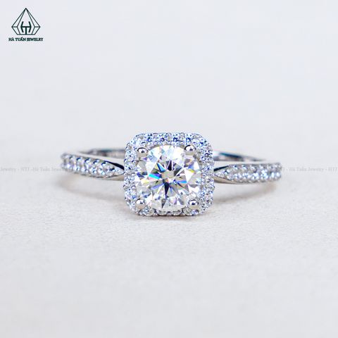 RX700 5.4mm Nhẫn nữ halo vuông