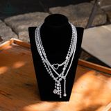  N696 Dây mặt liền FULL đá cz giọt nước 