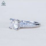  RX614 8.1mm Nhẫn nữ 2 hàng đá mũi nhọn 