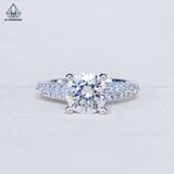  RX614 8.1mm Nhẫn nữ 2 hàng đá mũi nhọn 