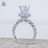  RX613 FULL MOIS 7mm Nhẫn nữ hoa đá 