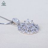  PX292 6mm Mặt dây chuyền hoa đá 